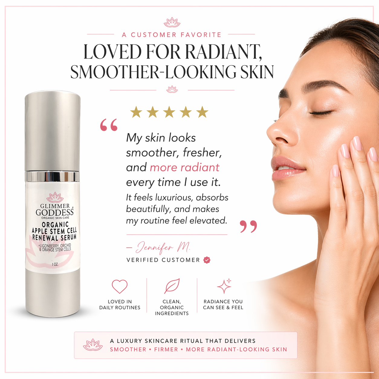 Organic Apple Stem Cell Anti-Aging Serum