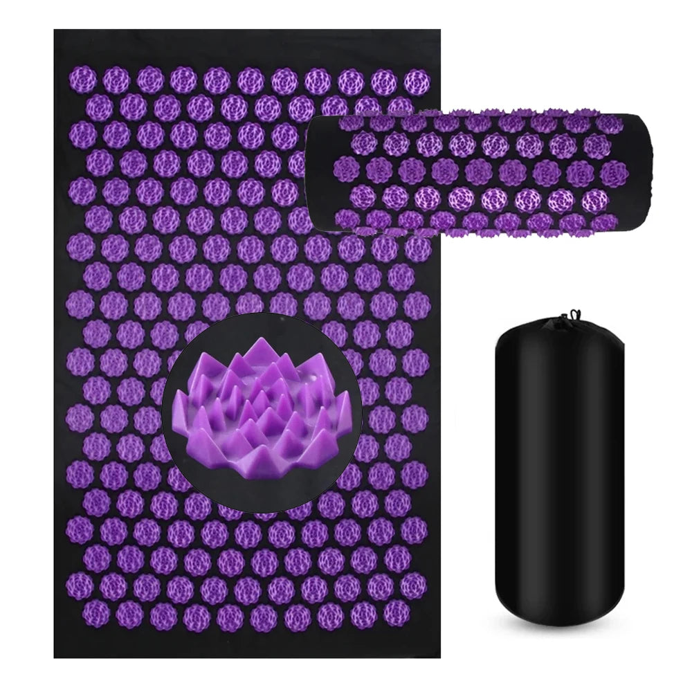 ZenSpike™ Acupressure Mat & Pillow Set – Natural Pain Relief, Deep Relaxation, Anytime, Anywhere